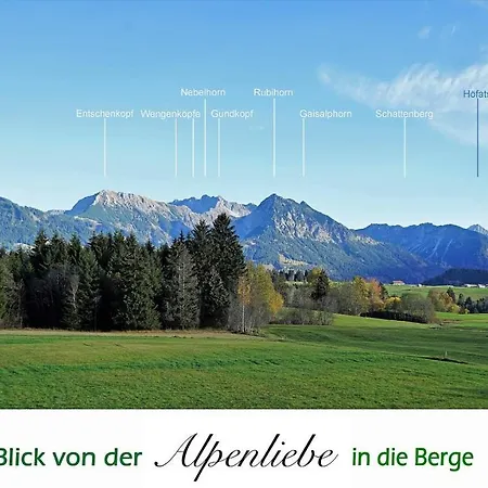 Apartmán Traumferienwohnung Alpenliebe Sommer-hoernerbahnen Kostenlos Bolsterlang